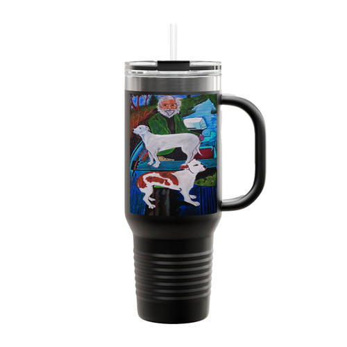 Goodfellas Dog Paintings Insulated Travel Mug