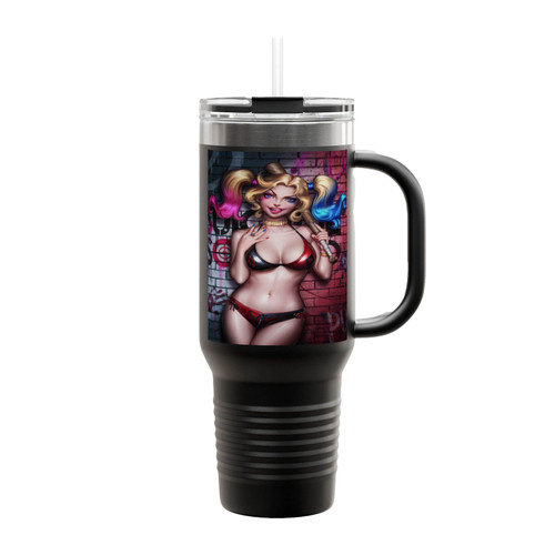 Gotham City Harley Quinn Insulated Travel Mug