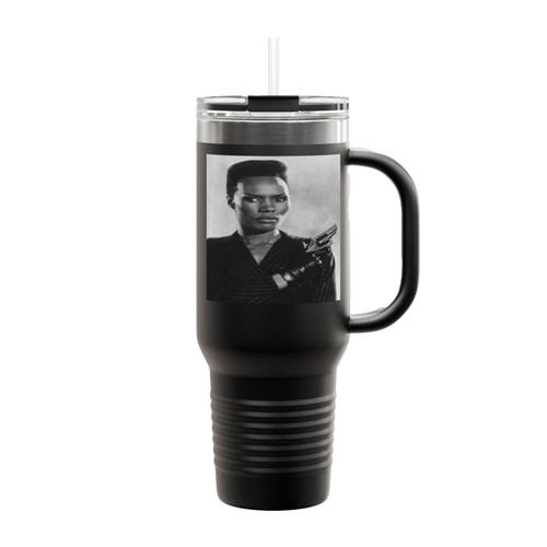 Grace Jones Model Pop Insulated Travel Mug