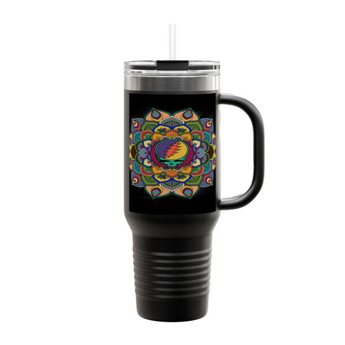 Grateful Dead Mandala Insulated Travel Mug