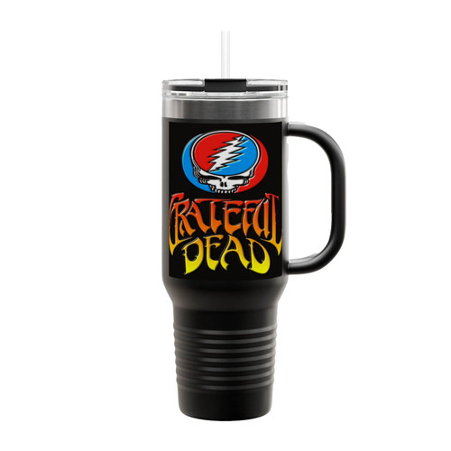 Grateful Dead Skull Insulated Travel Mug
