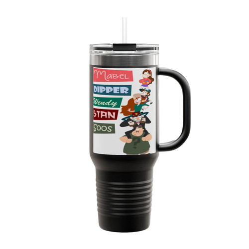 Gravity Falls Characters Insulated Travel Mug