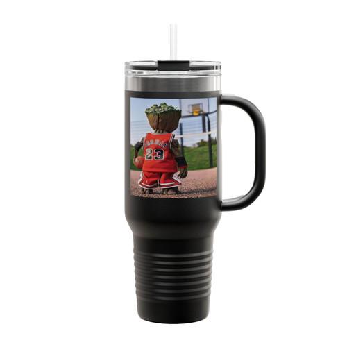 Groot Basketball Player Insulated Travel Mug