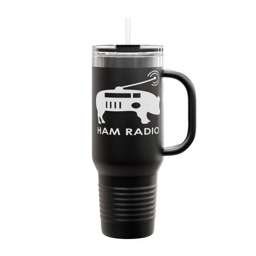 Ham Radio Pig Insulated Travel Mug