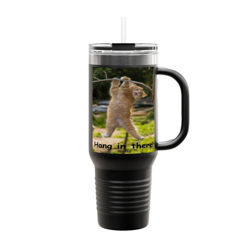 Hang In There Cat 2 Insulated Travel Mug