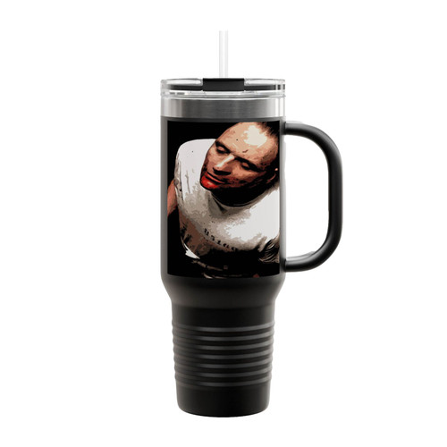 Hannibal Lecter Pop Art Insulated Travel Mug