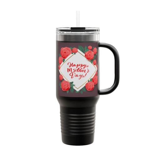 Happy Mothers Day Congratulation Insulated Travel Mug
