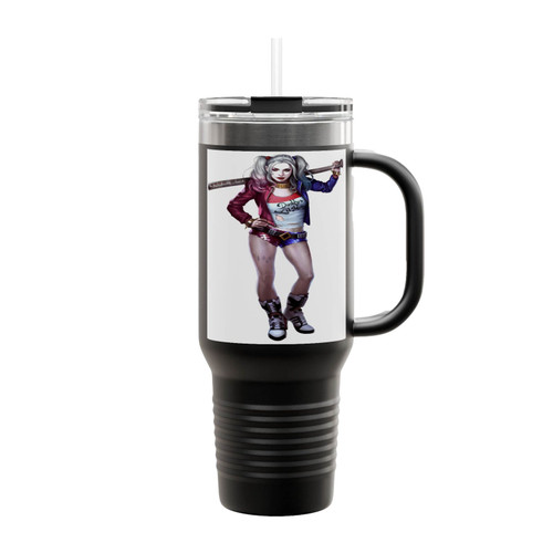 Harley Quinn Baseball Bat Prop Insulated Travel Mug