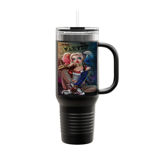 Harley Quinn Lollipop Insulated Travel Mug
