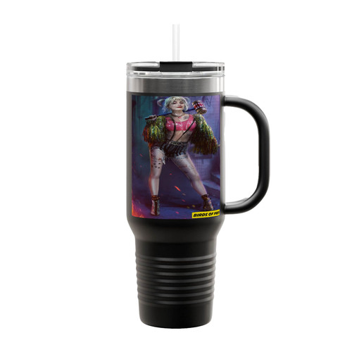 Harley Quinn Mallet Hair Sticks Insulated Travel Mug