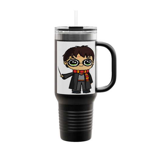 Harry Potter Cartoon Drawing Harry Potter Cartoon Character Insulated Travel Mug