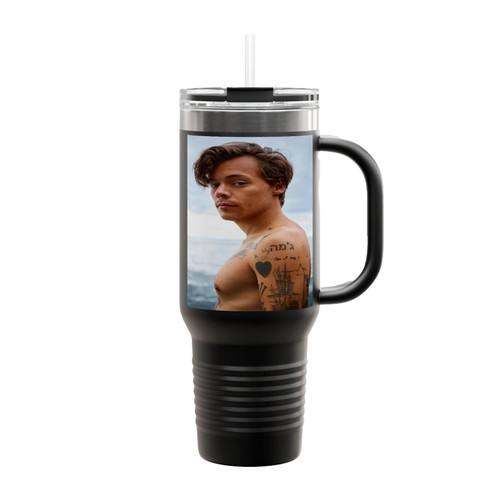 Harry Styles In Beach Insulated Travel Mug