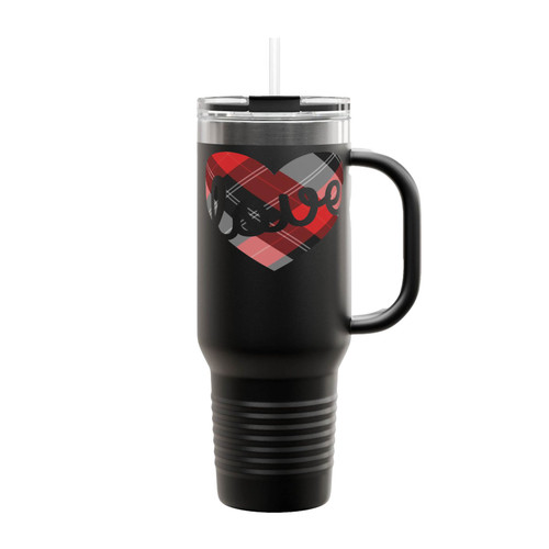 Heart Love Valentines Day Insulated Travel Mug