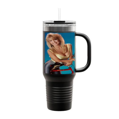 Heather Thomas Sexy Pose Insulated Travel Mug