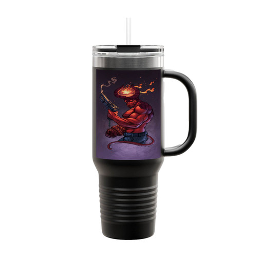 Hellboy Comic Book Mike Mignola Insulated Travel Mug
