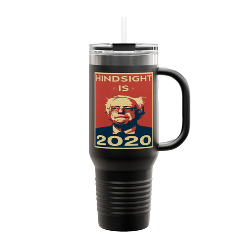 Hindsight Is Bernie 2020 1 Insulated Travel Mug