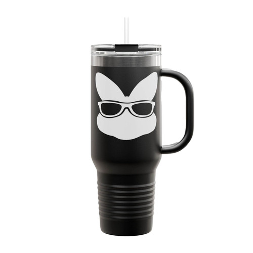 Hip Easter Bunny Insulated Travel Mug