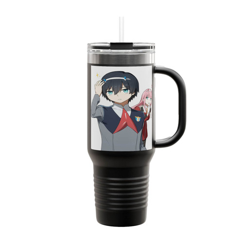 Hiro And Zero Two Anime Insulated Travel Mug