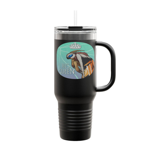 His Queen Mothra Insulated Travel Mug