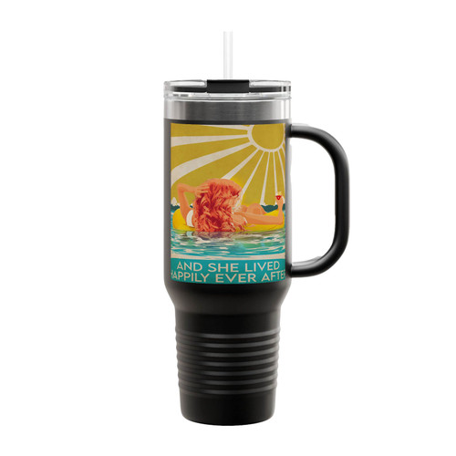 Hot Swimming Redhead And She Lived Happily Ever After Insulated Travel Mug