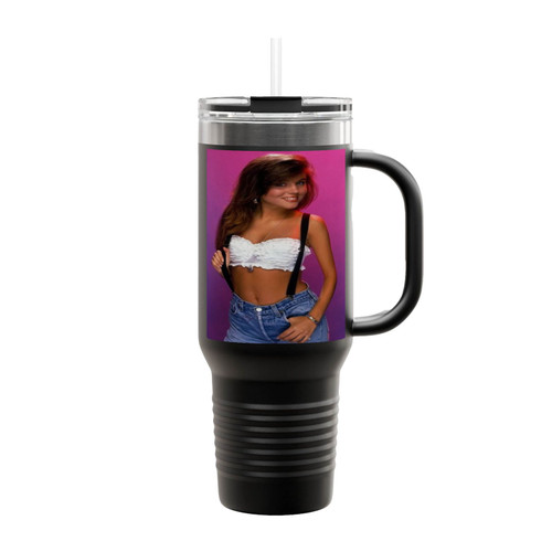 Hot Tiffani Thiessen Kelly Kapowski Insulated Travel Mug