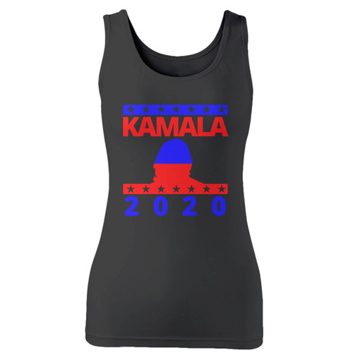 High quality print of this slim fit kamala harris for president 2020 women tank top will turn heads. And bystanders won't be disappointed - the racerback cut looks good one any woman's shoulders.