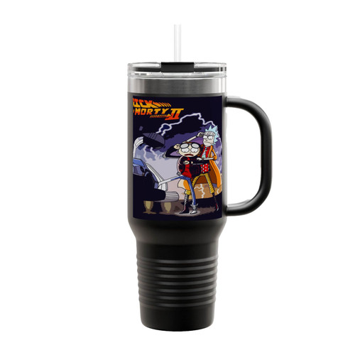 Huge Rick And Morty Insulated Travel Mug