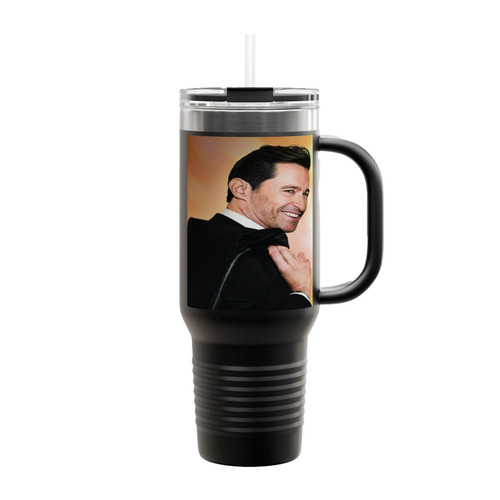 Hugh Jackman Insulated Travel Mug