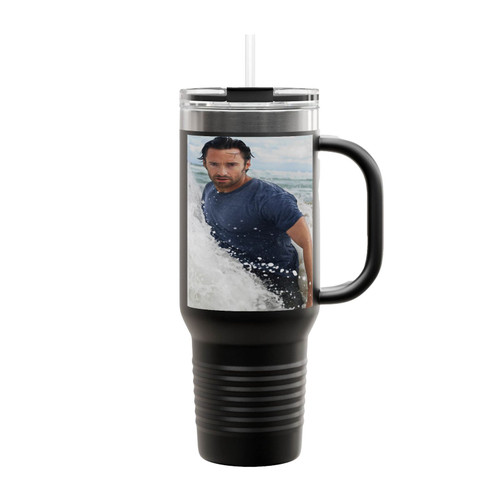 Hugh Jackman In Sea Insulated Travel Mug
