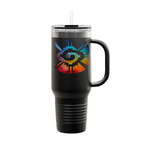 Hunab Ku Aztec Mayan Galaxy Insulated Travel Mug