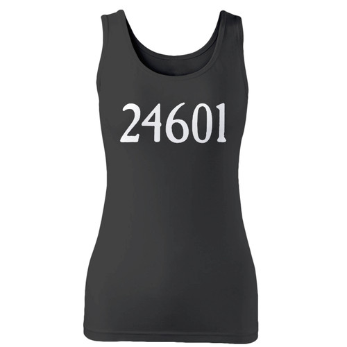 High quality print of this slim fit les miserables 24601 women tank top will turn heads. And bystanders won't be disappointed - the racerback cut looks good one any woman's shoulders.