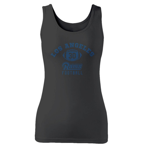 High quality print of this slim fit los angeles rams football women tank top will turn heads. And bystanders won't be disappointed - the racerback cut looks good one any woman's shoulders.