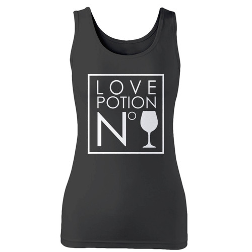 High quality print of this slim fit love potion wine bachelorette women tank top will turn heads. And bystanders won't be disappointed - the racerback cut looks good one any woman's shoulders.