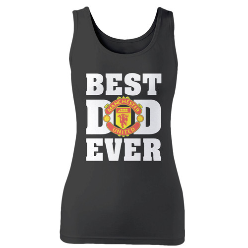 High quality print of this slim fit manchester united best dad ever women tank top will turn heads. And bystanders won't be disappointed - the racerback cut looks good one any woman's shoulders.