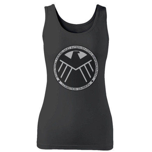 High quality print of this slim fit marvel agents of shield 1 women tank top will turn heads. And bystanders won't be disappointed - the racerback cut looks good one any woman's shoulders.