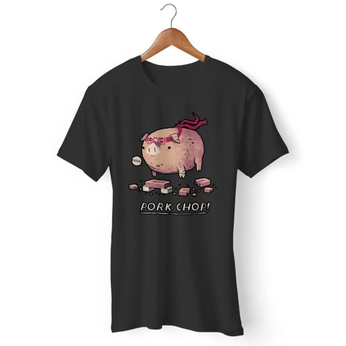 Pork Chop Comedy Karate Pig Men T Shirt