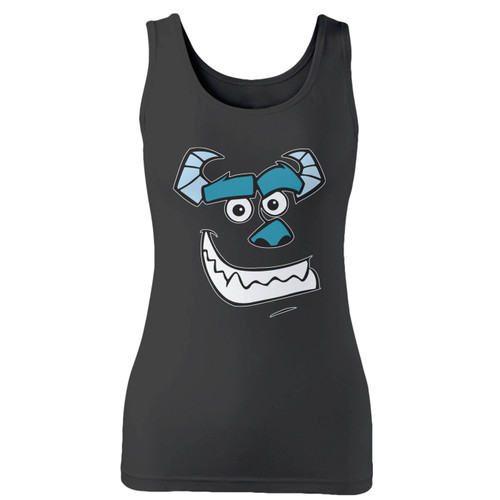 High quality print of this slim fit monsters university james p sullivan women tank top will turn heads. And bystanders won't be disappointed - the racerback cut looks good one any woman's shoulders.