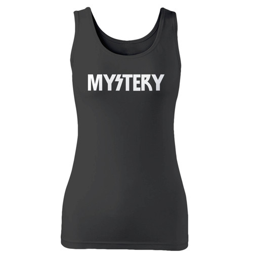High quality print of this slim fit mystery women tank top will turn heads. And bystanders won't be disappointed - the racerback cut looks good one any woman's shoulders.