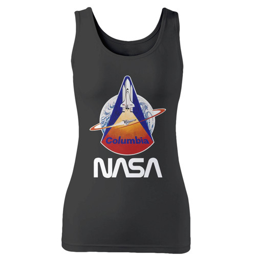 High quality print of this slim fit nasa vectorized women tank top will turn heads. And bystanders won't be disappointed - the racerback cut looks good one any woman's shoulders.