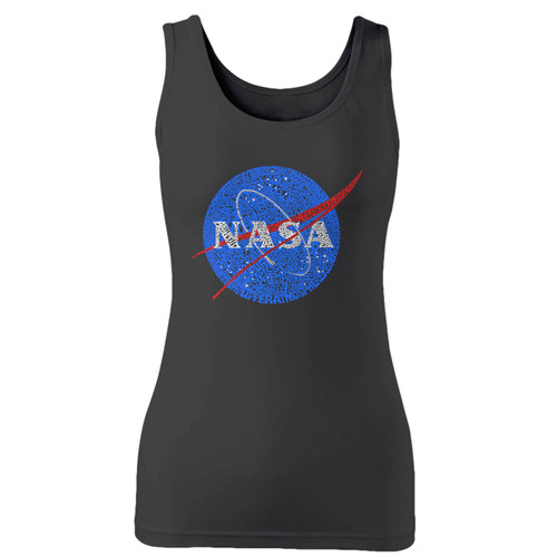 High quality print of this slim fit nasa most notable missions women tank top will turn heads. And bystanders won't be disappointed - the racerback cut looks good one any woman's shoulders.
