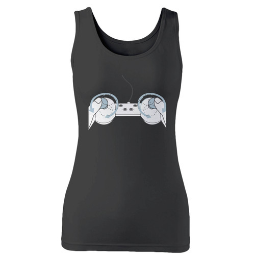 High quality print of this slim fit nipple twister game controller remote tee controller women tank top will turn heads. And bystanders won't be disappointed - the racerback cut looks good one any woman's shoulders.