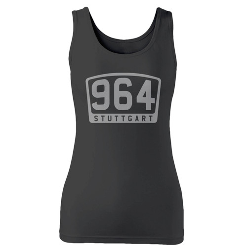 High quality print of this slim fit porsche inspired 964 stuttgart women tank top will turn heads. And bystanders won't be disappointed - the racerback cut looks good one any woman's shoulders.