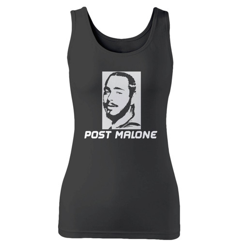 High quality print of this slim fit post malone rapper hip hop women tank top will turn heads. And bystanders won't be disappointed - the racerback cut looks good one any woman's shoulders.