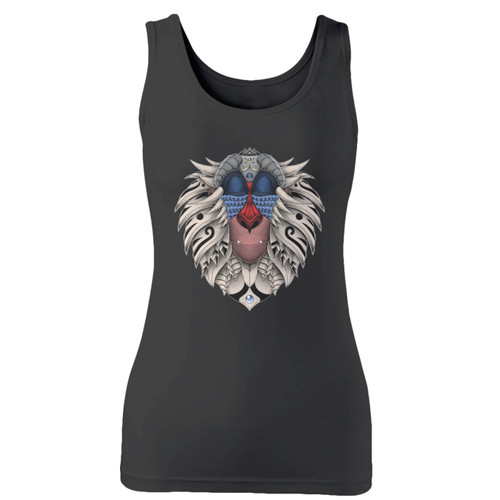 High quality print of this slim fit rafiki ornate painting women tank top will turn heads. And bystanders won't be disappointed - the racerback cut looks good one any woman's shoulders.
