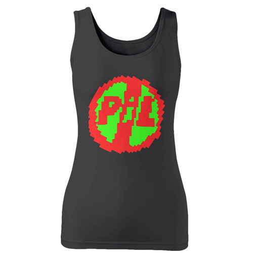 High quality print of this slim fit rare vintage public image limited concert women tank top will turn heads. And bystanders won't be disappointed - the racerback cut looks good one any woman's shoulders.