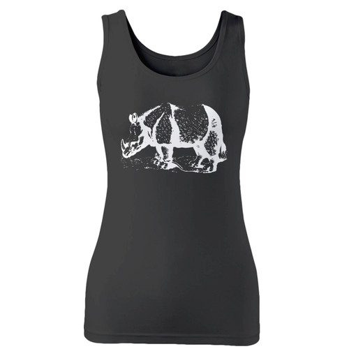 High quality print of this slim fit rhino women tank top will turn heads. And bystanders won't be disappointed - the racerback cut looks good one any woman's shoulders.