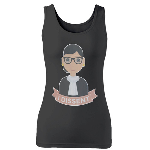 High quality print of this slim fit ruth bader ginsburg rbg i dissent custom women tank top will turn heads. And bystanders won't be disappointed - the racerback cut looks good one any woman's shoulders.
