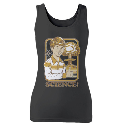 High quality print of this slim fit science steven rhodes women tank top will turn heads. And bystanders won't be disappointed - the racerback cut looks good one any woman's shoulders.