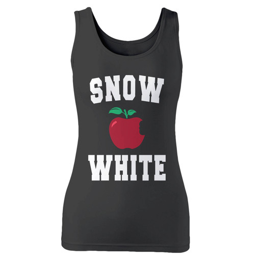 High quality print of this slim fit snow white princess women tank top will turn heads. And bystanders won't be disappointed - the racerback cut looks good one any woman's shoulders.