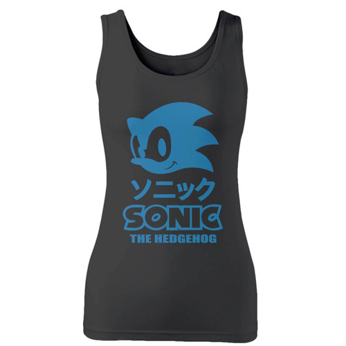 High quality print of this slim fit sonic the hedgehog women tank top will turn heads. And bystanders won't be disappointed - the racerback cut looks good one any woman's shoulders.